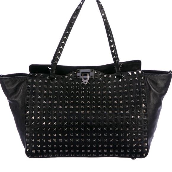 Valentino Handbags - Valentino leather rock stud tote